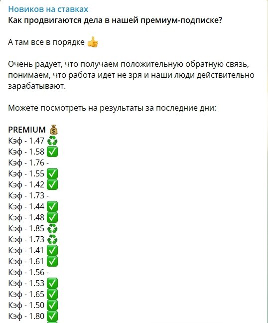 Статистика каппера Новиков на ставках