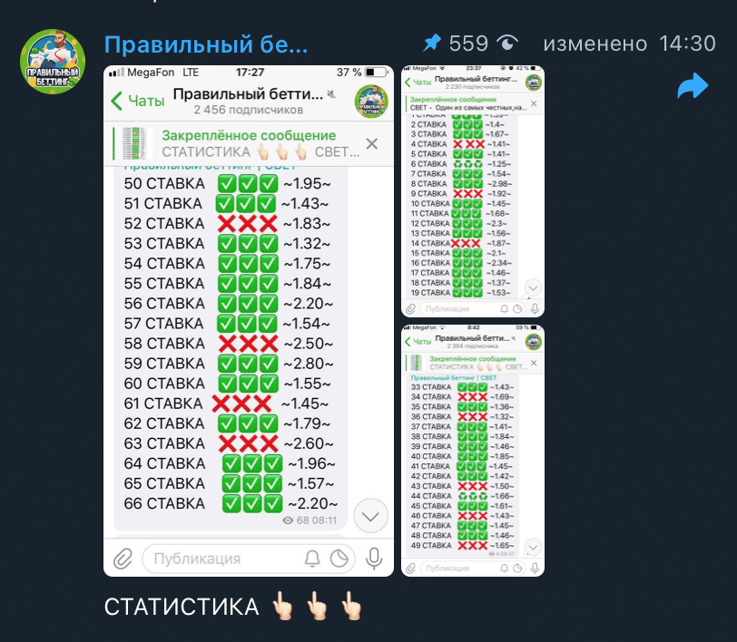 Статистика каппера Правильный беттинг | RBET