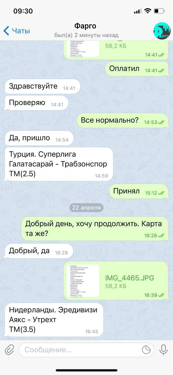 Результаты проверки каппера