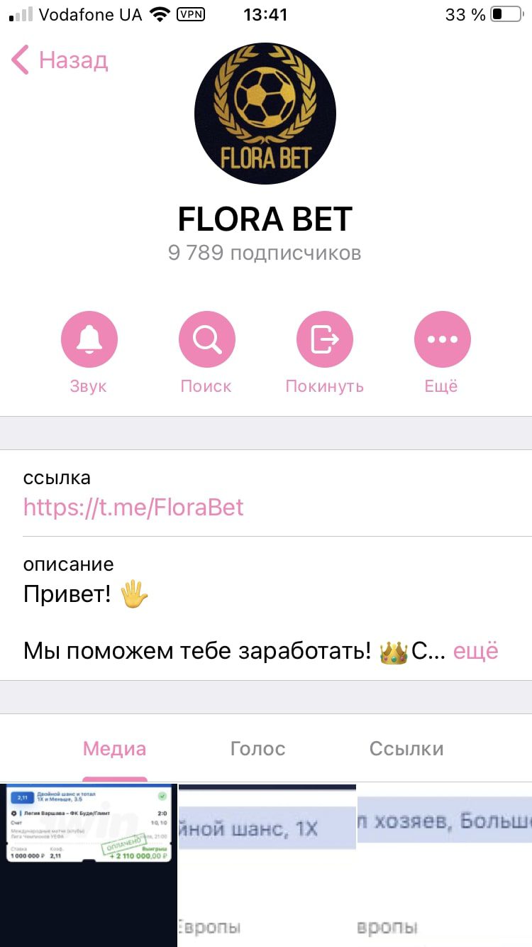 Каппер Flora Bet в Телеграм