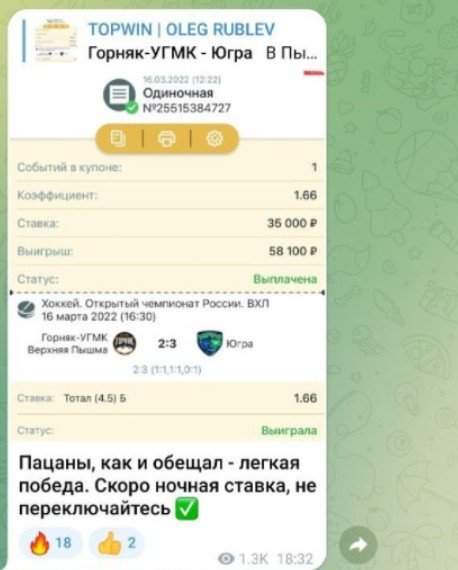 TOPWIN каппер - прогнозы