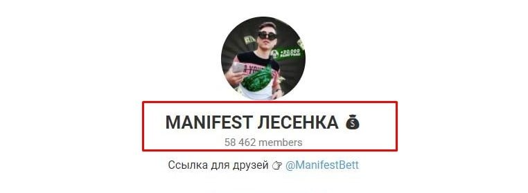 Телеграм Manifest лесенка