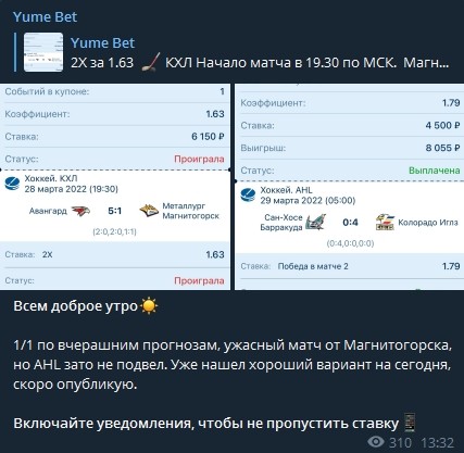 Каппер Yume Bet - ставки на спорт