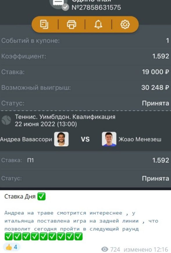 ATP VIP - прогнозы