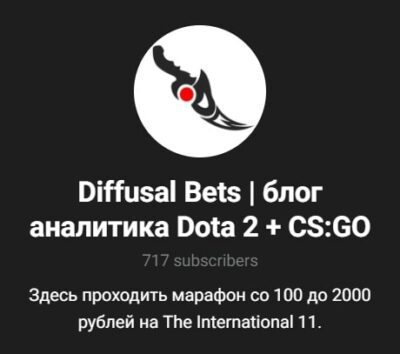 Телеграмм канал Diffusal Bets