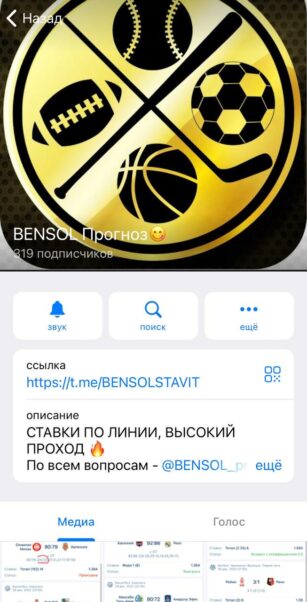 BENSOL Прогноз телеграмме