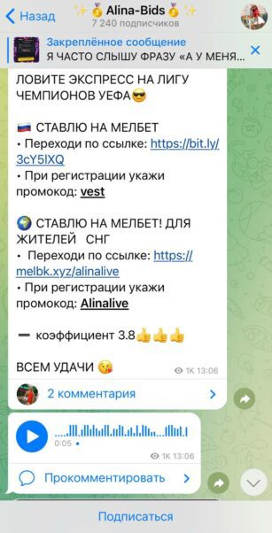 Проект Alina Bids