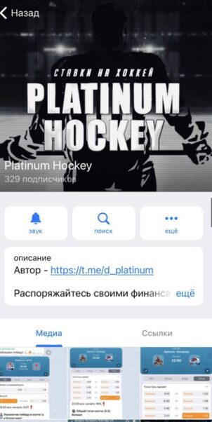 Platinum hockey телеграмм