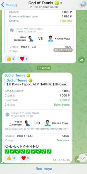 God of Tennis статистика