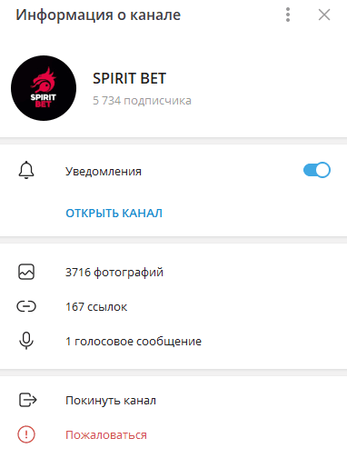 spirit bet телеграм канал отзывы